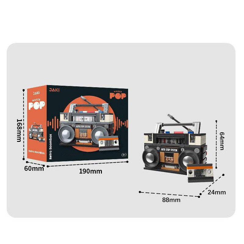 1988 Retro Boombox Brick Building Set
