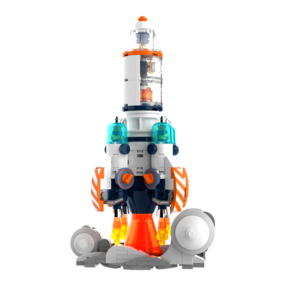 Space Exploration Rocket Brick Building Set